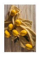 Lemons On Table | Crie seu próprio pôster