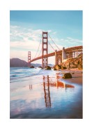 Golden Gate Bridge At Sunset | Crie seu próprio pôster