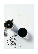 Black Coffee And Mocha Pot | Crie seu próprio pôster