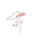 Woman In Pink Hat | Crie seu próprio pôster