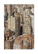 Aerial View Of Buildings In New York City | Crie seu próprio pôster
